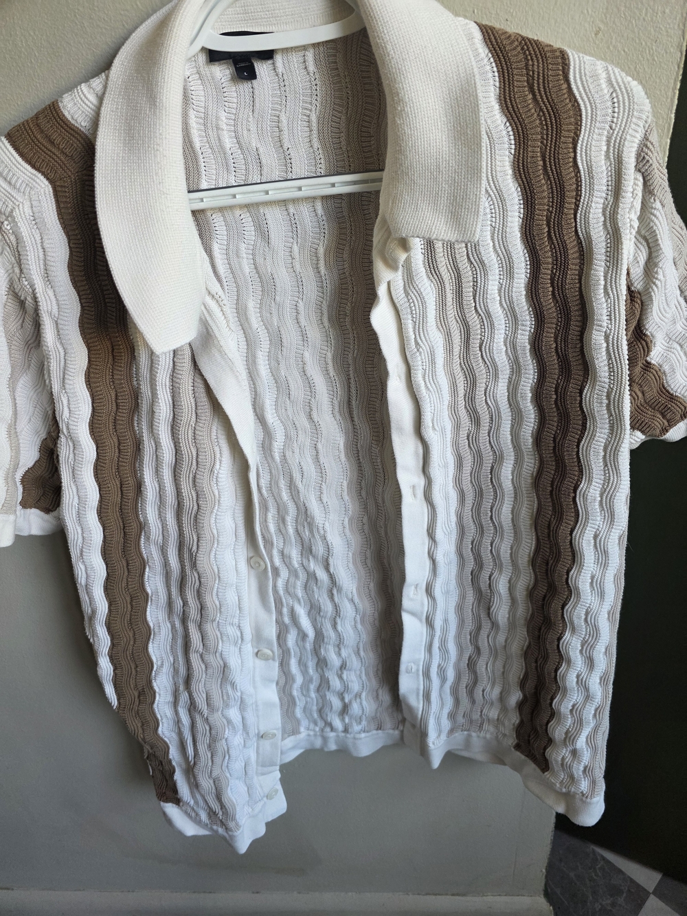 Express Cream Cable Knit Sweater
